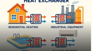 Onde é usado o trocador de calor?